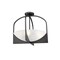 Z-Lite Devon Semi Flush Mount, 4-Light, 18 In.W x 16 In.H, Matte Black/Sand Blast 1947SFS-MB - alternate 2